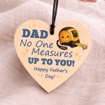 Dad No One Measures Up To You Gift Set Fathers Day Card Heart Dad No One Measures Up To You Gift Set Fathers Day Card Heart