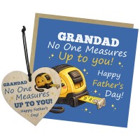 Grandad No One Measures Up To You Gift Set Funny Fathers Day