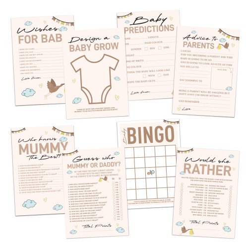 Baby Shower Games Neutral 8 Fun Games for 10 Guests Baby Shower Games Neutral 8 Fun Games for 10 Guests