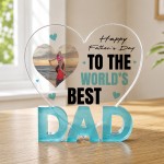 Personalised Dad Photo Gift From Kids Father's Day Plaque