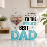 Personalised Dad Photo Gift From Kids Father's Day Plaque