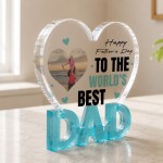 Personalised Dad Photo Gift From Kids Father's Day Plaque