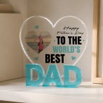 Personalised Dad Photo Gift From Kids Father's Day Plaque