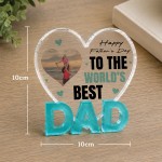Personalised Dad Photo Gift From Kids Father's Day Plaque