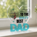 Personalised Dad Photo Gift From Kids Father's Day Plaque