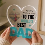 Personalised Dad Photo Gift From Kids Father's Day Plaque