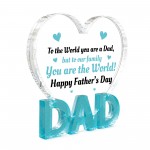 Gifts for Dad Acrylic DAD Shaped Plaque Gifts from Daughter