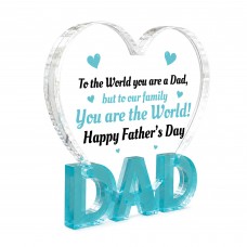 Gifts for Dad Acrylic DAD Shaped Plaque Gifts from Daughter
