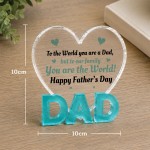 Gifts for Dad Acrylic DAD Shaped Plaque Gifts from Daughter