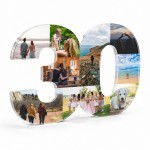 Personalised 30th Birthday Gift For Men Women Photo Block Personalised 30th Birthday Gift For Men Women Photo Block