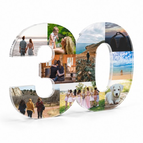 Personalised 30th Birthday Gift For Men Women Photo Block Personalised 30th Birthday Gift For Men Women Photo Block