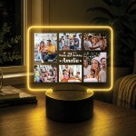 Personalised 21st Birthday LED Photo Plaque Gift For Daughter Personalised 21st Birthday LED Photo Plaque Gift For Daughter