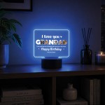 Personalised Grandad Birthday Gift 16 Colours LED Light Personalised Grandad Birthday Gift 16 Colours LED Light