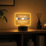 Personalised Grandad Birthday Gift 16 Colours LED Light Personalised Grandad Birthday Gift 16 Colours LED Light