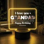 Personalised Grandad Birthday Gift 16 Colours LED Light Personalised Grandad Birthday Gift 16 Colours LED Light