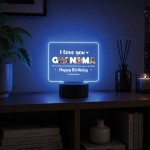 Personalised Grandma Birthday Gift 16 Colours LED Light Personalised Grandma Birthday Gift 16 Colours LED Light