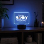 Personalised Nanny Birthday Gift 16 Colours LED Light with Photo Personalised Nanny Birthday Gift 16 Colours LED Light with Photo