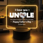 Personalised Fathers Day Gift 16 Colours LED with Photo Uncle Personalised Fathers Day Gift 16 Colours LED with Photo Uncle