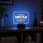 Personalised Fathers Day Gift 16 Colours LED with Photo Uncle Personalised Fathers Day Gift 16 Colours LED with Photo Uncle