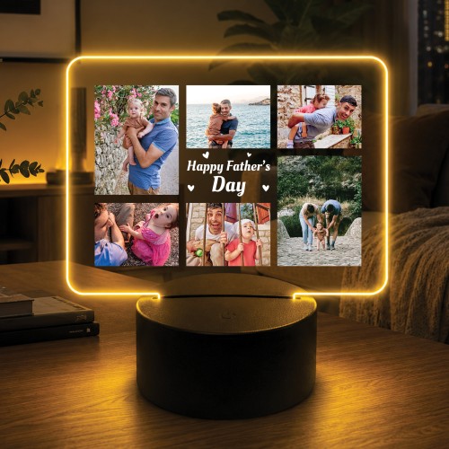 Personalised Happy Fathers Day Gifts 16 Colours LED Light Personalised Happy Fathers Day Gifts 16 Colours LED Light