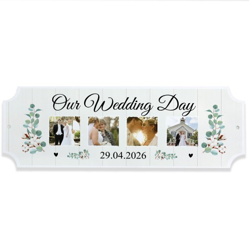 Personalised Our Wedding Day Mr And Mrs Gift Photo Plaque Personalised Our Wedding Day Mr And Mrs Gift Photo Plaque