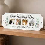 Personalised Our Wedding Day Mr And Mrs Gift Photo Plaque Personalised Our Wedding Day Mr And Mrs Gift Photo Plaque
