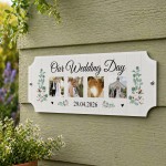 Personalised Our Wedding Day Mr And Mrs Gift Photo Plaque Personalised Our Wedding Day Mr And Mrs Gift Photo Plaque