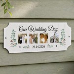 Personalised Our Wedding Day Mr And Mrs Gift Photo Plaque Personalised Our Wedding Day Mr And Mrs Gift Photo Plaque