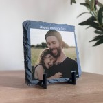 Personalised Fathers Day Photo Slate Plaque Custom Photo Gift Personalised Fathers Day Photo Slate Plaque Custom Photo Gift