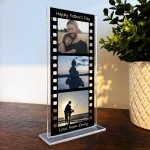 Personalised Fathers Day Film Strip Photo Plaque Custom Acrylic Personalised Fathers Day Film Strip Photo Plaque Custom Acrylic