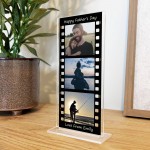 Personalised Fathers Day Film Strip Photo Plaque Custom Acrylic Personalised Fathers Day Film Strip Photo Plaque Custom Acrylic