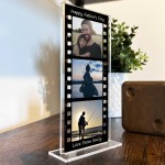 Personalised Fathers Day Film Strip Photo Plaque Custom Acrylic Personalised Fathers Day Film Strip Photo Plaque Custom Acrylic