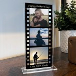Personalised Fathers Day Film Strip Photo Plaque Custom Acrylic Personalised Fathers Day Film Strip Photo Plaque Custom Acrylic