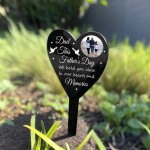Personalised Fathers Day Memorial Grave Stake Custom Photo