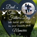 Personalised Fathers Day Memorial Grave Stake Custom Photo