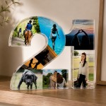 Personalised 21st Birthday Acrylic Photo Plaque 8 Photo Collage 