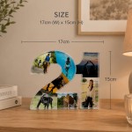 Personalised 21st Birthday Acrylic Photo Plaque 8 Photo Collage 
