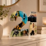Personalised 21st Birthday Acrylic Photo Plaque 8 Photo Collage 