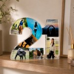 Personalised 21st Birthday Acrylic Photo Plaque 8 Photo Collage 