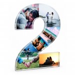 Personalised Number 2 Acrylic Photo Plaque 2nd Anniversary Gift Personalised Number 2 Acrylic Photo Plaque 2nd Anniversary Gift