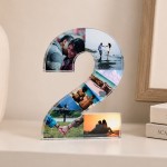 Personalised Number 2 Acrylic Photo Plaque 2nd Anniversary Gift Personalised Number 2 Acrylic Photo Plaque 2nd Anniversary Gift