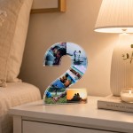 Personalised Number 2 Acrylic Photo Plaque 2nd Anniversary Gift Personalised Number 2 Acrylic Photo Plaque 2nd Anniversary Gift