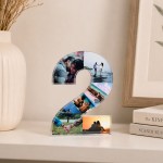 Personalised Number 2 Acrylic Photo Plaque 2nd Anniversary Gift Personalised Number 2 Acrylic Photo Plaque 2nd Anniversary Gift