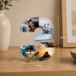 Personalised Number 3 Acrylic Photo Plaque Gift 3rd Anniversary Personalised Number 3 Acrylic Photo Plaque Gift 3rd Anniversary