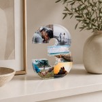 Personalised Number 3 Acrylic Photo Plaque Gift 3rd Anniversary Personalised Number 3 Acrylic Photo Plaque Gift 3rd Anniversary