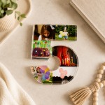 Personalised Number 5 Acrylic Photo Plaque Gift 5th Birthday Personalised Number 5 Acrylic Photo Plaque Gift 5th Birthday