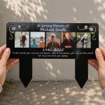 Personalised Memorial Grave Plaque Photo Grave Marker Cemetery