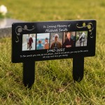 Personalised Memorial Grave Plaque Photo Grave Marker Cemetery