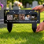 Personalised Dog Memorial Plaque Photo Pet Grave Marker Garden