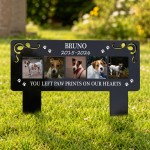 Personalised Dog Memorial Plaque Photo Pet Grave Marker Garden
